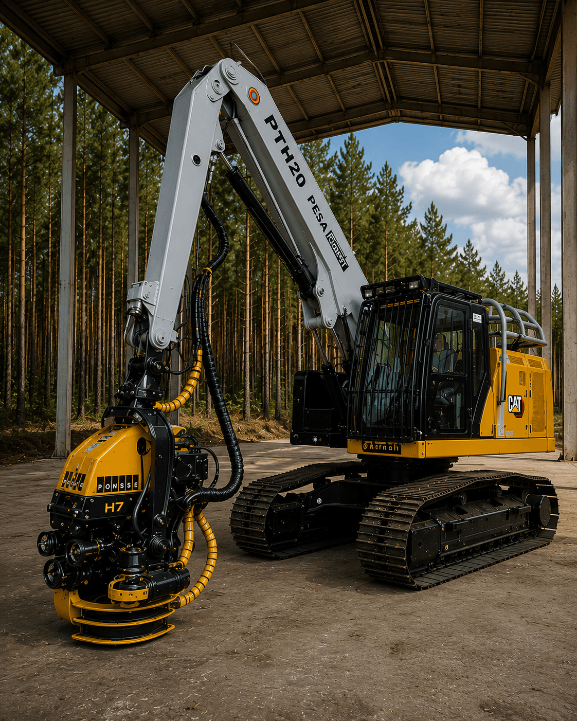 Caterpillar PTH20 — Cabeçote Ponsse H7