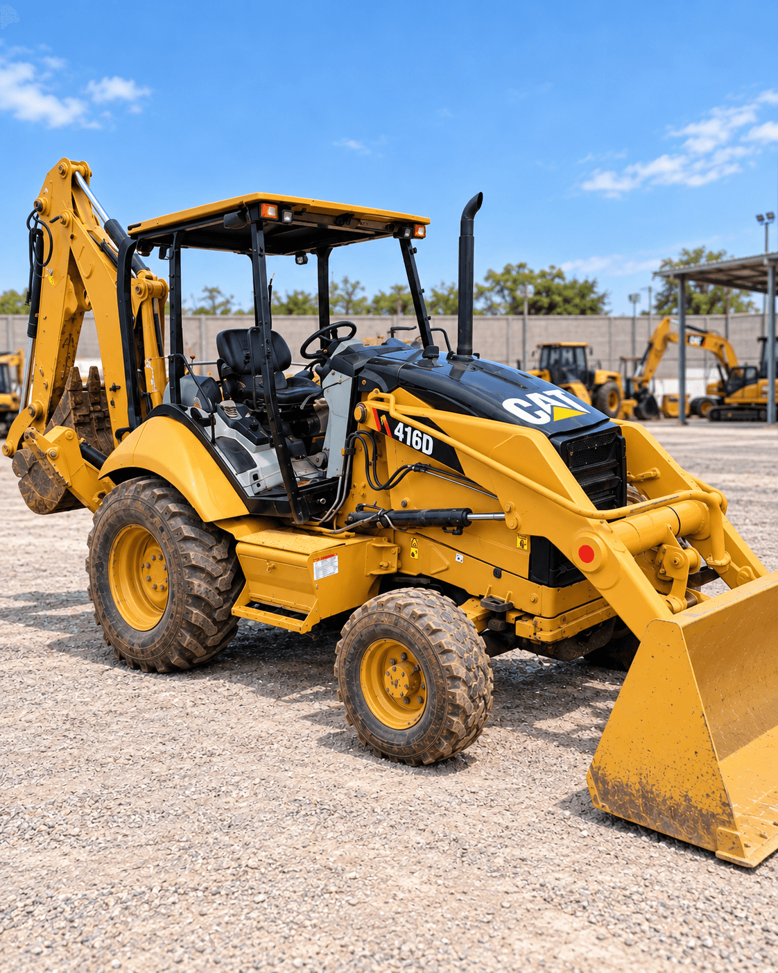 Retroescavadeira Caterpillar 416D 4x2 2010