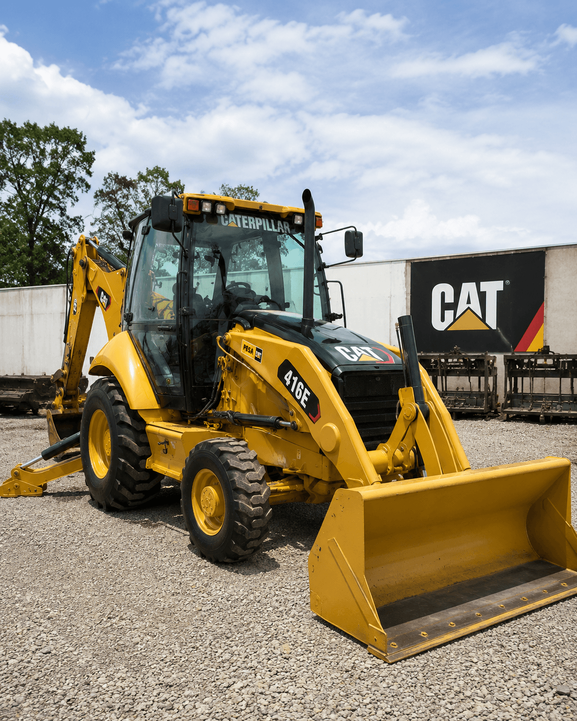 Retroescavadeira Caterpillar 416E 4x4 2010